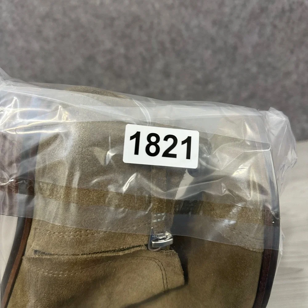 TOMS Reese Suede Ankle Booties Olive Green Women US Size‎ 7 Side Zip Boot